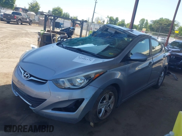 2015 Hyundai Elantra SE with VIN 5NPDH4AE2FH646616, listed as a IAAI auction lot 42101176 with 105,434 mi miles and . Bid and sale history available at DreamBid. Image 2.