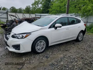 2018 Subaru Impreza Premium with VIN 4S3GTAB65J3736302, listed as a Copart auction lot 57573255 with 110,230 mi miles and Salvage title. Bid and sale history available at DreamBid. Image 1.