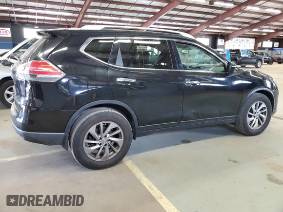 2015 Nissan Rogue SL with VIN 5N1AT2MV9FC817676, listed as a Copart auction lot 55464705 with 254,530 mi miles and Clean Title. Bid and sale history available at carsss.com. Image 3.