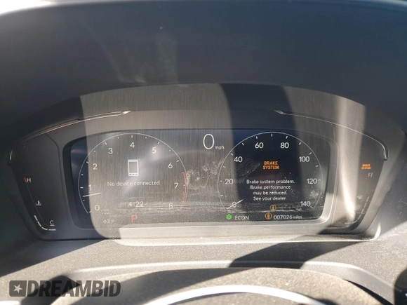 2025 Honda Pilot Elite with VIN 5FNYG1H80SB070312, listed as a Copart auction lot 51281065 with 7,026 mi miles and Salvage Title. Bid and sale history available at DreamBid. Image 9.
