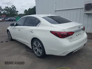2019 Infiniti Q50 3.0t LUXE with VIN JN1EV7AR7KM590502, listed as a IAAI auction lot 40204876 with 42,788 mi miles. Bid and sale history available at carsss.com. Image 3.