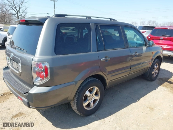 2007 Honda Pilot EX-L with VIN 5FNYF28517B008200, listed as a IAAI auction lot 41780805 with 264,496 mi miles. Bid and sale history available at carsss.com. Image 4.