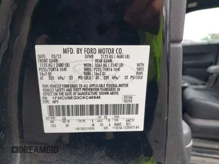 2012 Ford Escape Limited с VIN 1FMCU9EG3CKC46945, выставлен на аукционе IAAI как лот 42444663 с пробегом 173 978 миль миль и . История ставок и продаж доступна на DreamBid. Изображение 9.
