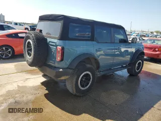 2022 Ford Bronco with VIN 1FMEE5DP3NLB62749, listed as a Copart auction lot 52227435 with 59,444 mi miles and Salvage Title. Bid and sale history available at DreamBid. Image 3.