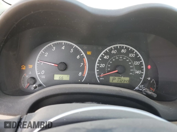 2012 Toyota Corolla L with VIN 5YFBU4EE4CP053433, listed as a Copart auction lot 85125594 with 112,349 mi miles and Salvage Title. Bid and sale history available at carsss.com. Image 9.