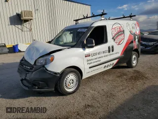 2020 Ram ProMaster City Cargo Van Tradesman with VIN ZFBHRFAB6L6P34013, listed as a Copart auction lot 82695384 with 0 mi miles and Salvage Title. Bid and sale history available at carsss.com. Image 1.