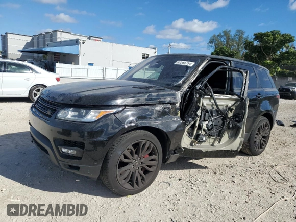 2017 Land Rover Range Rover Sport z VIN SALWR2FE8HA142075, wystawiony jako Copart lot #82588754 z przebiegiem 74 299 mil mil oraz Szkoda całkowita • Salvage title. Historia ofert i sprzedaży dostępna na DreamBid. Obrazek 1.