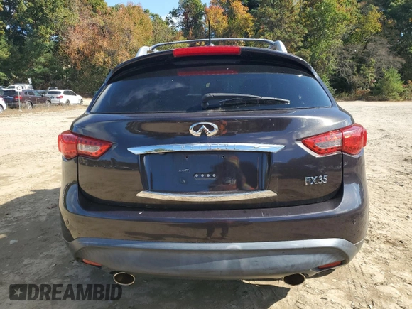 2010 Infiniti FX35 with VIN JN8AS1MU5AM801247, listed as a Copart auction lot 73400484 with 129,508 mi miles and Clean Title. Bid and sale history available at carsss.com. Image 6.