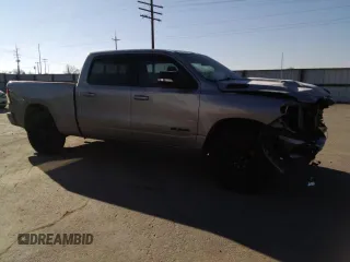 2021 Ram 1500 Big Horn with VIN 1C6SRFMT5MN664350, listed as a Copart auction lot 41986155 with 63,800 mi miles and Salvage title. Bid and sale history available at DreamBid. Image 4.