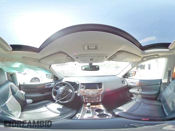 2017 Nissan Pathfinder SL with VIN 5N1DR2MM2HC692588, listed as a Copart auction lot 57098315 with 58,710 mi miles and Salvage title. Bid and sale history available at DreamBid. Image 15.