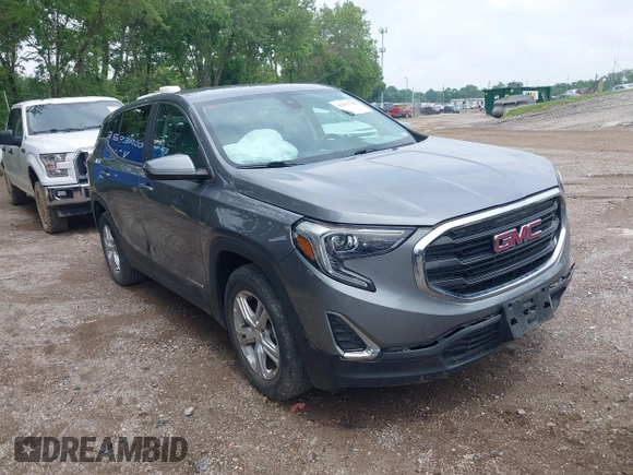 2021 GMC Terrain SLE with VIN 3GKALMEV7ML383987, listed as a IAAI auction lot 42492767 with 53,483 mi miles and . Bid and sale history available at DreamBid. Image 1.