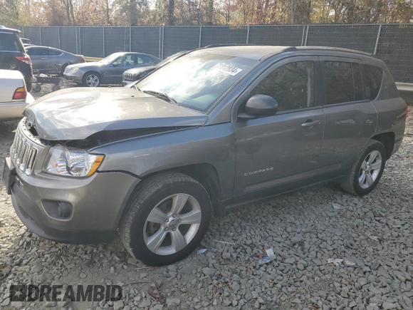2013 Jeep Compass Sport with VIN 1C4NJCBB1DD283493, listed as a Copart auction lot 77812834 with 251,660 mi miles and Salvage Title. Bid and sale history available at carsss.com. Image 1.
