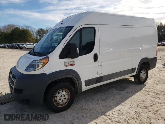 2017 Ram ProMaster Cargo with VIN 3C6TRVBG9HE532657, listed as a Copart auction lot 43176645 with 170,022 mi miles and Clean Title. Bid and sale history available at DreamBid. Image 1.