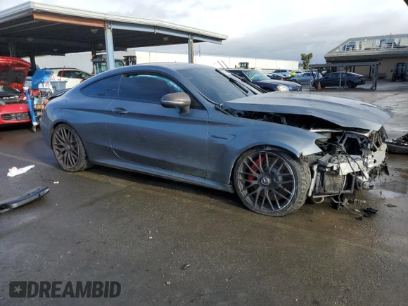 2017 Mercedes-Benz C 63 S AMG with VIN WDDWJ8HB0HF441282, listed as a Copart auction lot 86329554 with Not Provided miles and Salvage Title. Bid and sale history available at carsss.com. Image 4.