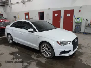 2015 Audi A3 1.8T Premium Plus with VIN WAUCCGFF5F1021371, listed as a IAAI auction lot 40958261 with 133,507 mi miles. Bid and sale history available at carsss.com. Image 1.