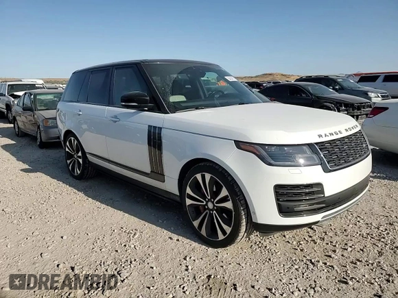 2020 Land Rover Range Rover SV Autobiography Dynamic with VIN SALGW2RE5LA575063, listed as a Copart auction lot 60424275 with 81,501 mi miles and Salvage title. Bid and sale history available at DreamBid. Image 14.