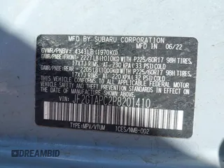 2023 Subaru Crosstrek Premium с VIN JF2GTAPC2P8201410, выставлен на аукционе IAAI как лот 41679430 с пробегом 22 646 миль миль и . История ставок и продаж доступна на DreamBid. Изображение 9.