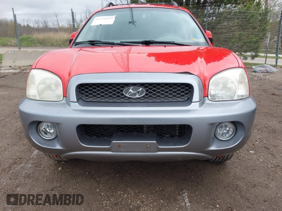 2004 Hyundai Santa Fe GLS with VIN KM8SC13D34U826307, listed as a IAAI auction lot 42151693 with 143,153 mi miles and . Bid and sale history available at DreamBid. Image 6.