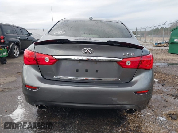 2015 Infiniti Q50 with VIN JN1BV7AP6FM336383, listed as a IAAI auction lot 41578035 with 109,591 mi miles and . Bid and sale history available at DreamBid. Image 17.