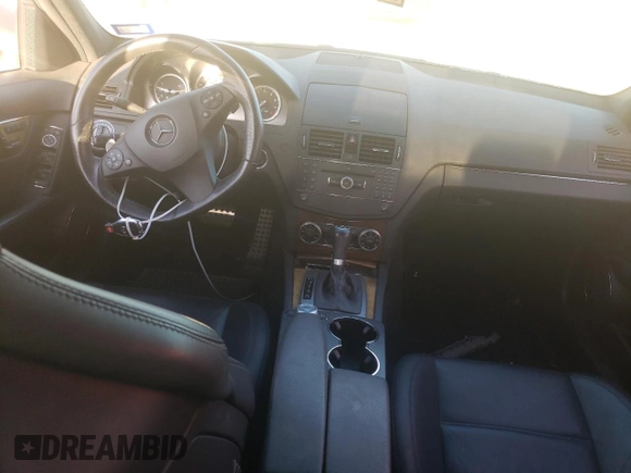2009 Mercedes-Benz C 63 AMG with VIN WDDGF77X59F251024, listed as a Copart auction lot 86815874 with 116,990 mi miles and Salvage Title. Bid and sale history available at DreamBid. Image 8.