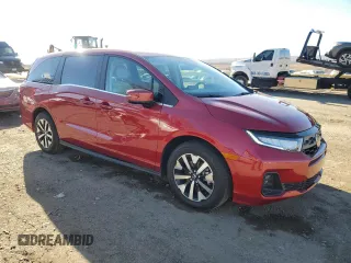 2025 Honda Odyssey EX-L with VIN 5FNRL6H61SB017789, listed as a Copart auction lot 84016174 with 262 mi miles and Salvage Title. Bid and sale history available at carsss.com. Image 4.