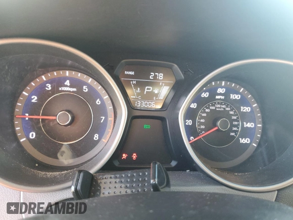 2016 Hyundai Elantra SE with VIN 5NPDH4AE4GH748842, listed as a Copart auction lot 61663405 with 133,006 mi miles and Clean title. Bid and sale history available at DreamBid. Image 9.