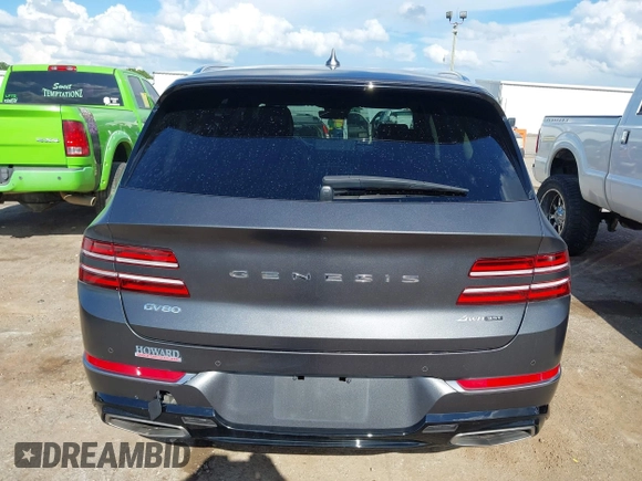 2022 Genesis GV80 Advanced Plus с VIN KMUHCESC8NU094592, выставлен на аукционе IAAI как лот 42554835 с пробегом 57 293 миль миль и . История ставок и продаж доступна на DreamBid. Изображение 16.