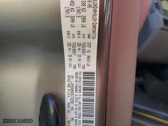 2005 Jeep Grand Cherokee Laredo with VIN 1J4HS48N65C732587, listed as a Copart auction lot 80656084 with 214,037 mi miles and Salvage Title. Bid and sale history available at carsss.com. Image 13.