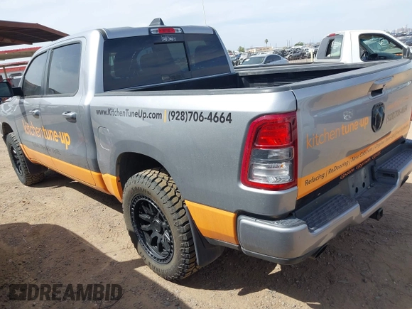 2020 Ram 1500 Big Horn with VIN 1C6SRFFT5LN162191, listed as a IAAI auction lot 42189615 with 104,130 mi miles and . Bid and sale history available at DreamBid. Image 3.