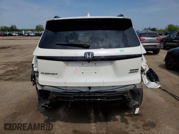 2019 Honda Passport Touring with VIN 5FNYF8H97KB501488, listed as a Copart auction lot 59269085 with 158,006 mi miles and Salvage title. Bid and sale history available at DreamBid. Image 6.