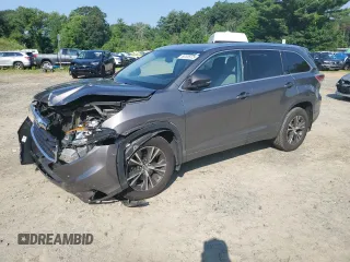 2016 Toyota Highlander XLE with VIN 5TDJKRFH1GS353550, listed as a Copart auction lot 63125375 with 87,556 mi miles and Salvage title. Bid and sale history available at DreamBid. Image 1.