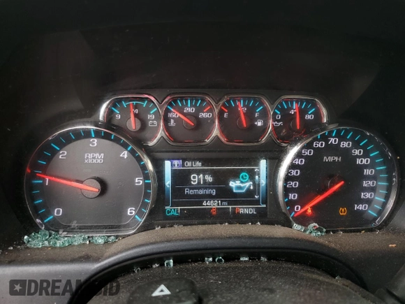 2018 Chevrolet Silverado 1500 LT with VIN 1GCVKREC0JZ185655, listed as a Copart auction lot 53032115 with 44,621 mi miles and Salvage Title. Bid and sale history available at DreamBid. Image 9.