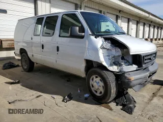 2007 Ford Econoline Cargo Commercial with VIN 1FTNE24W07DA34735, listed as a Copart auction lot 48188525 with 229,874 mi miles and Salvage title. Bid and sale history available at DreamBid. Image 4.