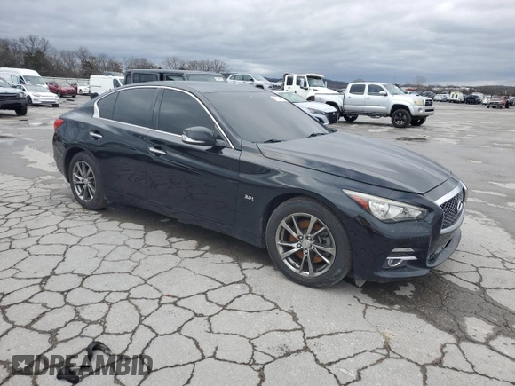 2017 Infiniti Q50 Premium with VIN JN1EV7AR0HM838405, listed as a Copart auction lot 47874455 with 87,383 mi miles and Clean title. Bid and sale history available at DreamBid. Image 4.