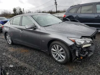 2017 Infiniti Q50 2.0t Premium with VIN JN1CV7AR9HM682291, listed as a Copart auction lot 84290424 with 67,981 mi miles and Salvage Title. Bid and sale history available at carsss.com. Image 4.