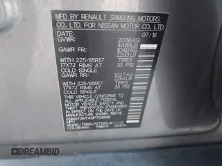 2016 Nissan Rogue S with VIN KNMAT2MT4GP724898, listed as a IAAI auction lot 42036733 with 145,679 mi miles and . Bid and sale history available at DreamBid. Image 9.
