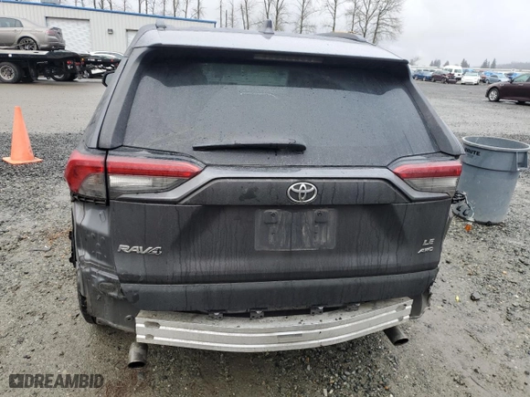 2019 Toyota RAV4 LE with VIN 2T3F1RFV9KW044589, listed as a Copart auction lot 45547645 with 87,569 mi miles and Salvage Title. Bid and sale history available at carsss.com. Image 6.