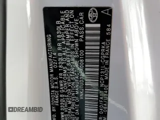 2014 Toyota Yaris L with VIN VNKJTUD39EA008100, listed as a Copart auction lot 80110764 with 203,423 mi miles and Salvage Title. Bid and sale history available at carsss.com. Image 12.