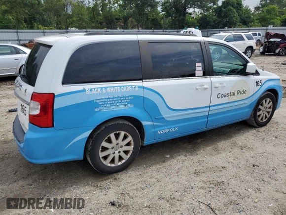 2015 Chrysler Town & Country Touring with VIN 2C4RC1BG7FR637030, listed as a Copart auction lot 64813694 with Not Provided miles and Clean Title. Bid and sale history available at carsss.com. Image 3.