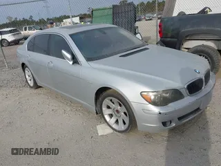 2007 BMW 7 Series 750Li with VIN WBAHN83527DT65211, listed as a IAAI auction lot 41854599 with 1 mi miles. Bid and sale history available at carsss.com. Image 1.