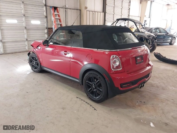 2014 MINI Cooper Convertible S with VIN WMWZP3C59ET298305, listed as a IAAI auction lot 41679657 with 77,736 mi miles. Bid and sale history available at carsss.com. Image 3.