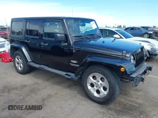 2015 Jeep Wrangler Unlimited Sahara with VIN 1C4BJWEG1FL758063, listed as a IAAI auction lot 42630815 with 107,345 mi miles and . Bid and sale history available at DreamBid. Image 1.