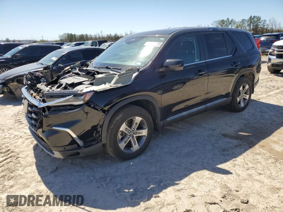 2023 Honda Pilot EX-L 8 Passenger with VIN 5FNYG2H49PB009440, listed as a Copart auction lot 47800995 with 20,373 mi miles and Salvage Title. Bid and sale history available at carsss.com. Image 1.