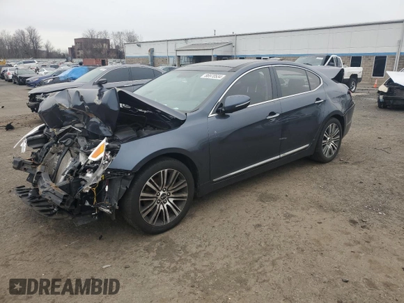 2014 Kia Cadenza Premium with VIN KNALN4D78E5124361, listed as a Copart auction lot 86970534 with 183,228 mi miles and Salvage Title. Bid and sale history available at carsss.com. Image 1.