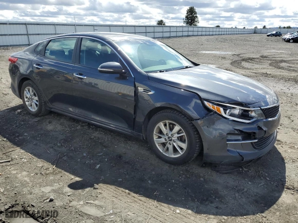 2017 Kia Optima LX with VIN 5XXGT4L35HG172408, listed as a Copart auction lot 52001695 with 129,545 mi miles and Salvage Title. Bid and sale history available at carsss.com. Image 4.