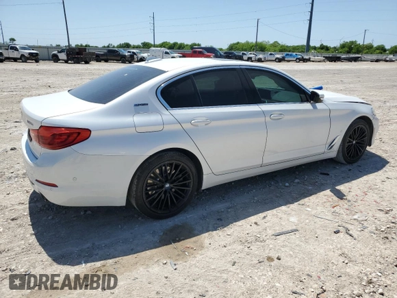 2019 BMW 5 Series 530e with VIN WBAJA9C50KB253692, listed as a Copart auction lot 52568095 with 61,023 mi miles and Salvage title. Bid and sale history available at DreamBid. Image 3.