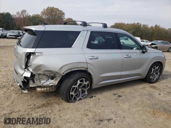 2022 Hyundai Palisade Calligraphy z VIN KM8R7DHE5NU442214, wystawiony jako Copart lot #82312024 z przebiegiem 59 429 mil mil oraz Szkoda całkowita • Salvage title. Historia ofert i sprzedaży dostępna na DreamBid. Obrazek 3.