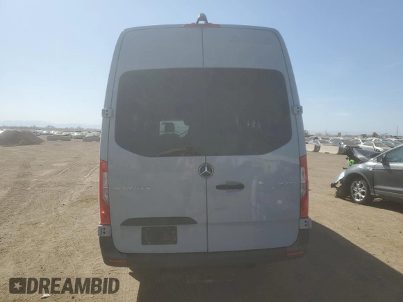2021 Mercedes-Benz Sprinter Cargo with VIN W1W4ECHY3MT067912, listed as a Copart auction lot 52359165 with Not Provided miles and Salvage Title. Bid and sale history available at carsss.com. Image 6.