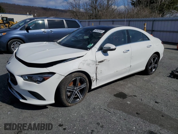2021 Mercedes-Benz CLA with VIN W1K5J4HB4MN187175, listed as a Copart auction lot 50363045 with 30,034 mi miles and Clean Title. Bid and sale history available at carsss.com. Image 1.