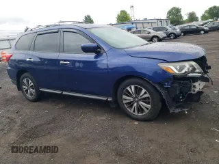 2017 Nissan Pathfinder SL with VIN 5N1DR2MM0HC648797, listed as a Copart auction lot 57584855 with 176,523 mi miles and Salvage title. Bid and sale history available at DreamBid. Image 4.